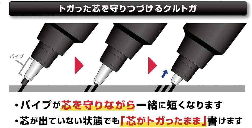 Uni Kuru Toga Roulette Mechanical Pencil,0.5 mm Silver Body - TTpen