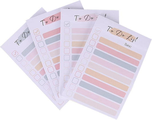 To Do List Memo Sticky Notes 4 Color 50 Sheets/Pad