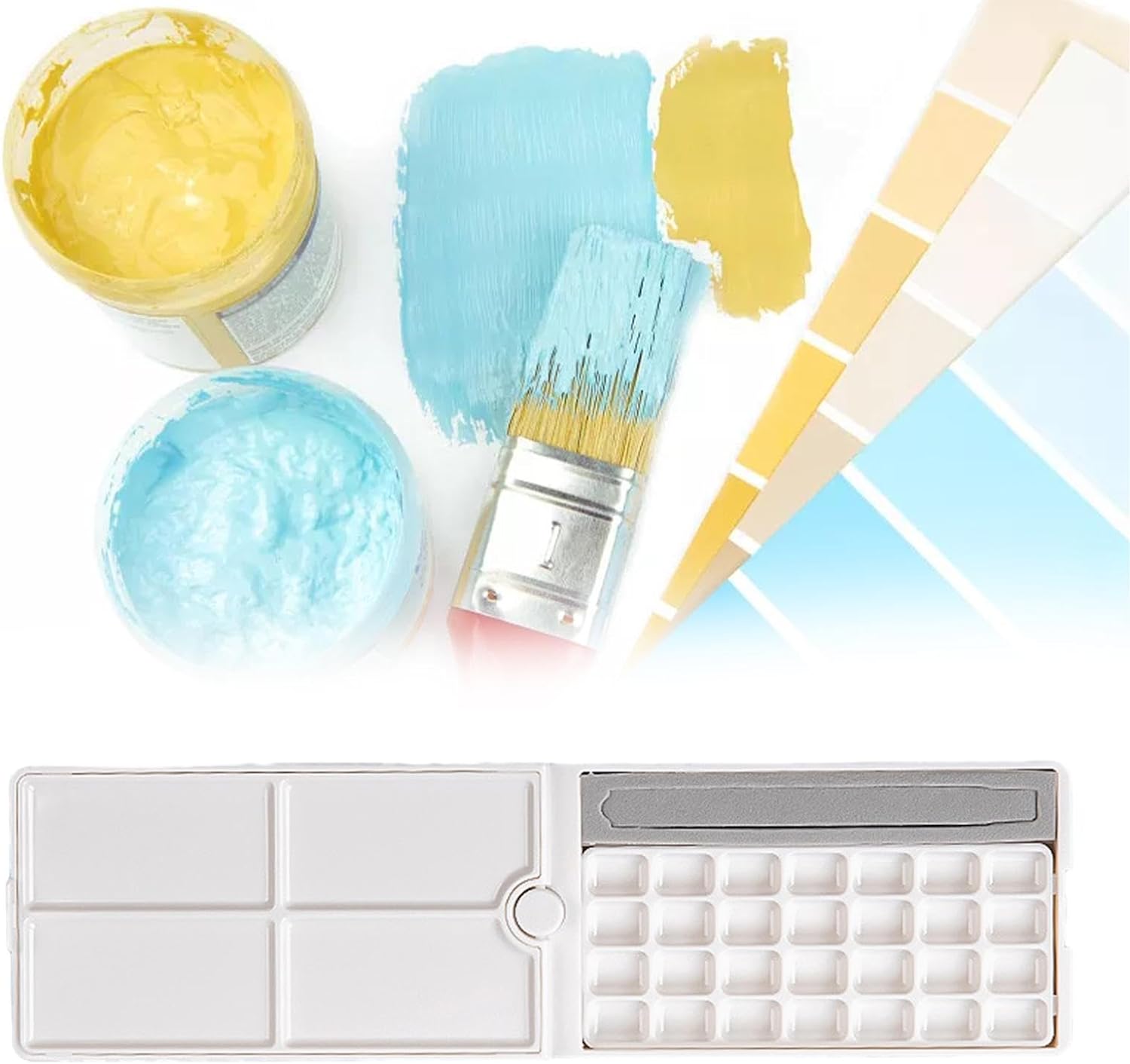Watercolor Palette Gouache Mixing Tray Leakproof