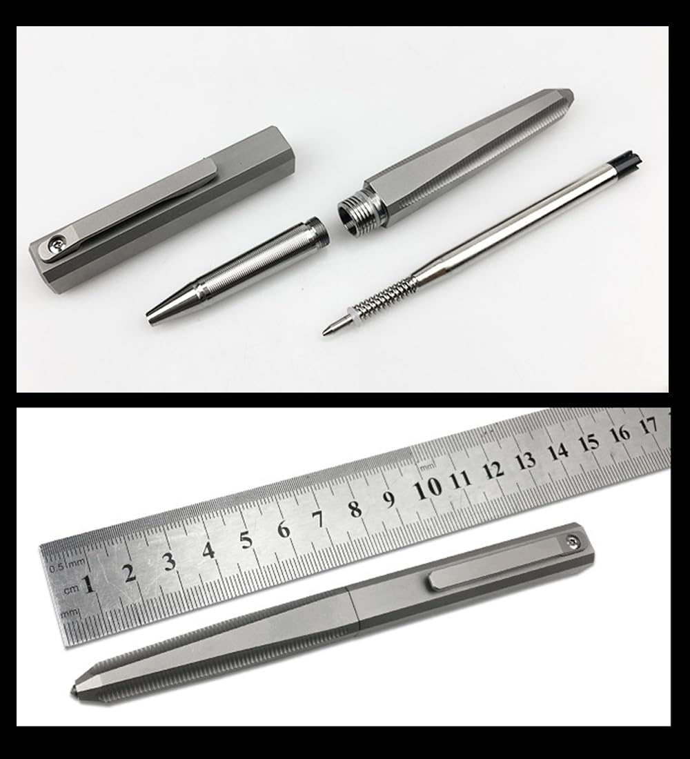 Multifunctional Pocket EDC Titanium Ballpoint Pen