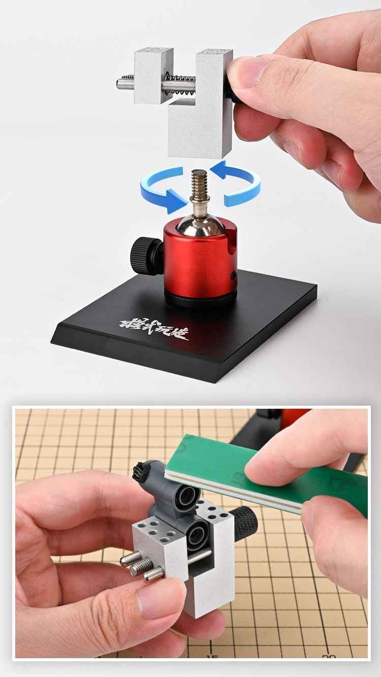 DSPIAE Tabletop Vise Mini Vice Spherical Rotating Metal Base for Hobbies