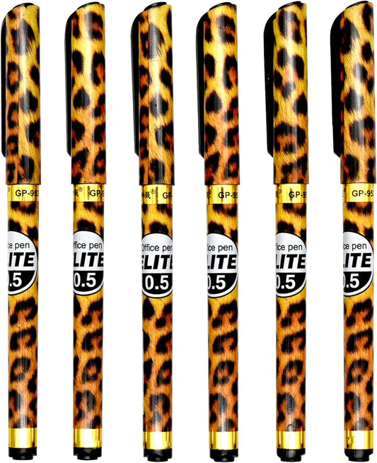 12PCS Leopard Print Gel Pens
