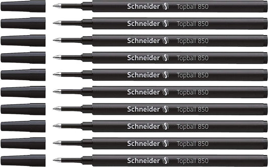 Schneider Topball 850 Rollerball Refills,0.5mm,10 Pack