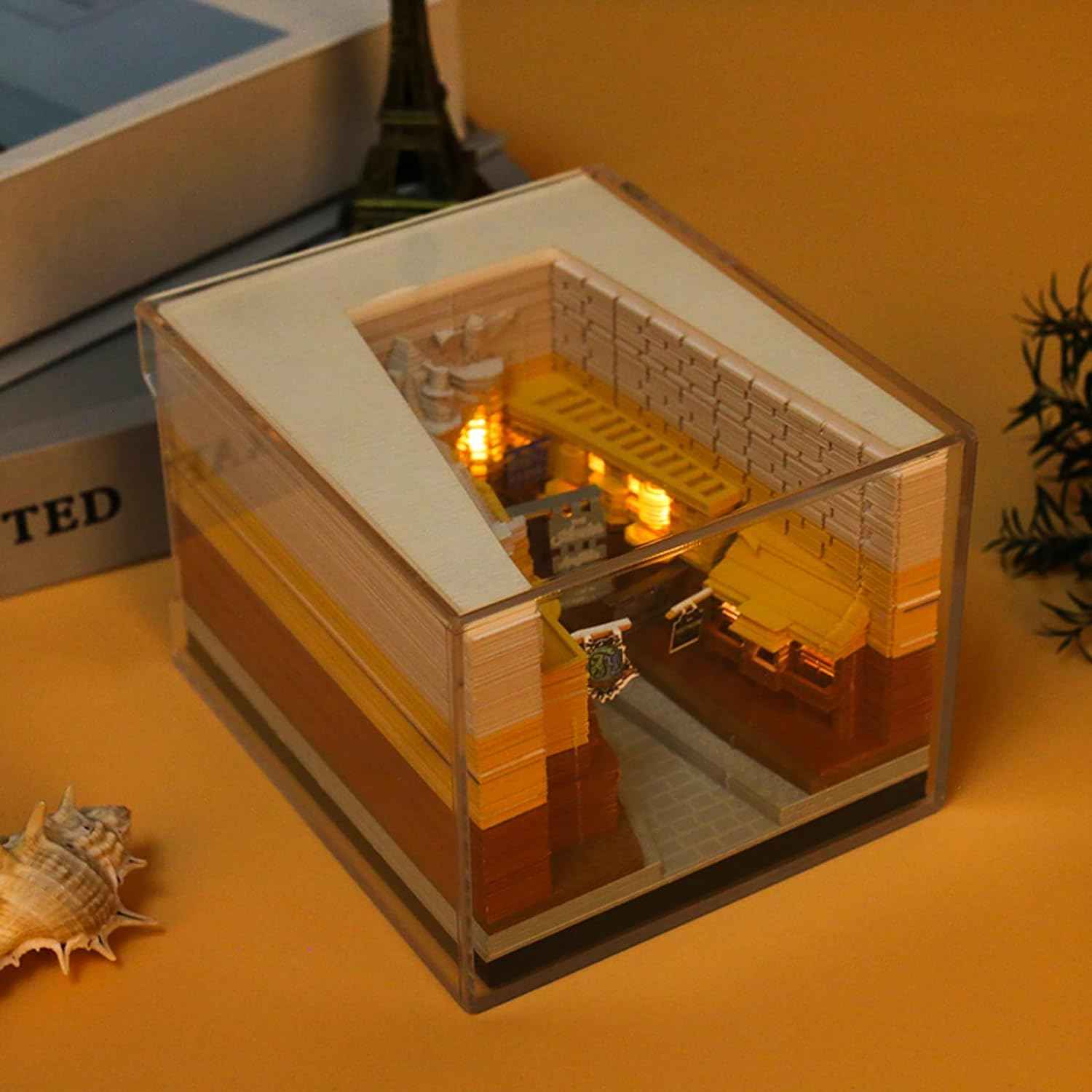 2024 Time Piece Diagonal Alley 3D Calendar Memo Pad with LED Lights - TTpen