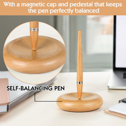 Magnetic Levitating Pen Wooden Base