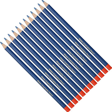Blue/White Sewing Marking Pencils Water Soluble Tailor's Chalk 12 Pack