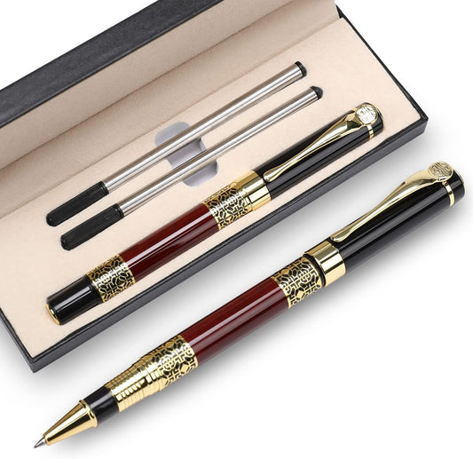 Professional Ballpoint Pen Black Ink 0.5mm with 2 Refills Gift Box