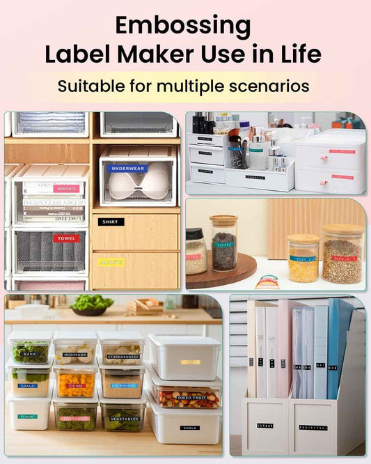 Phomemo E975 Embossing Label Maker Machine with 6 Tapes - TTpen