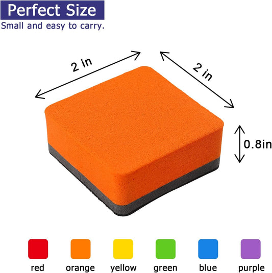12 Pack Magnetic Whiteboard Eraser Square