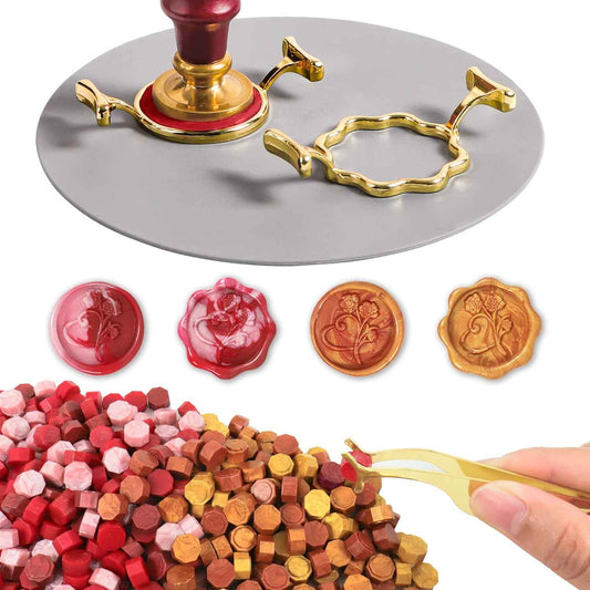 400pcs Wax Seal Kit with 2 Metal Wax Seal Mold - TTpen