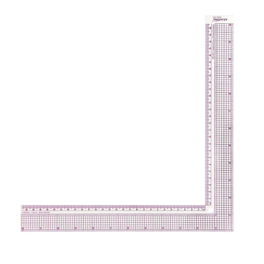 12 Inch Plastic L-Square Sewing Ruler for Pattern Making,Fabric Sewing