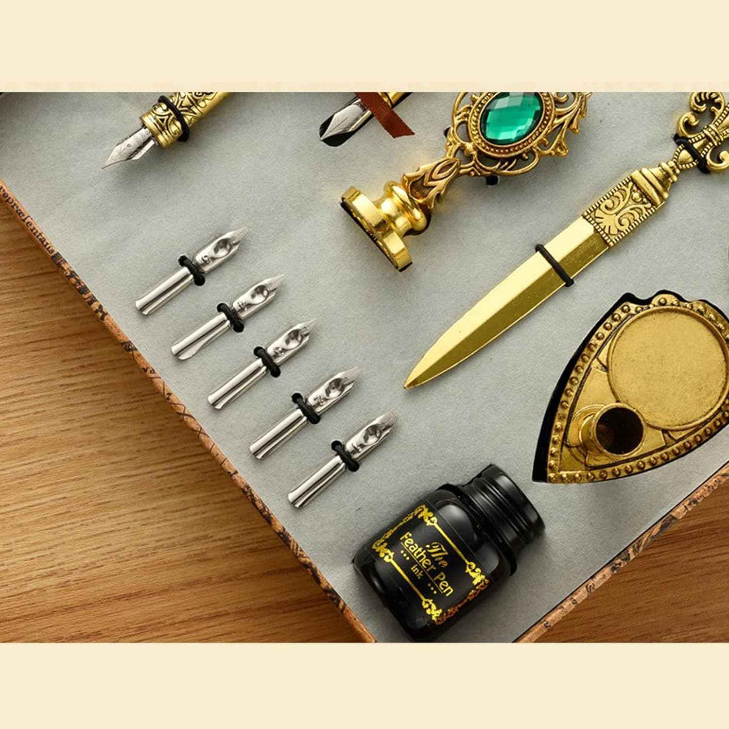 Calligraphy Feather Quill Pen and Ink Set - TTpen