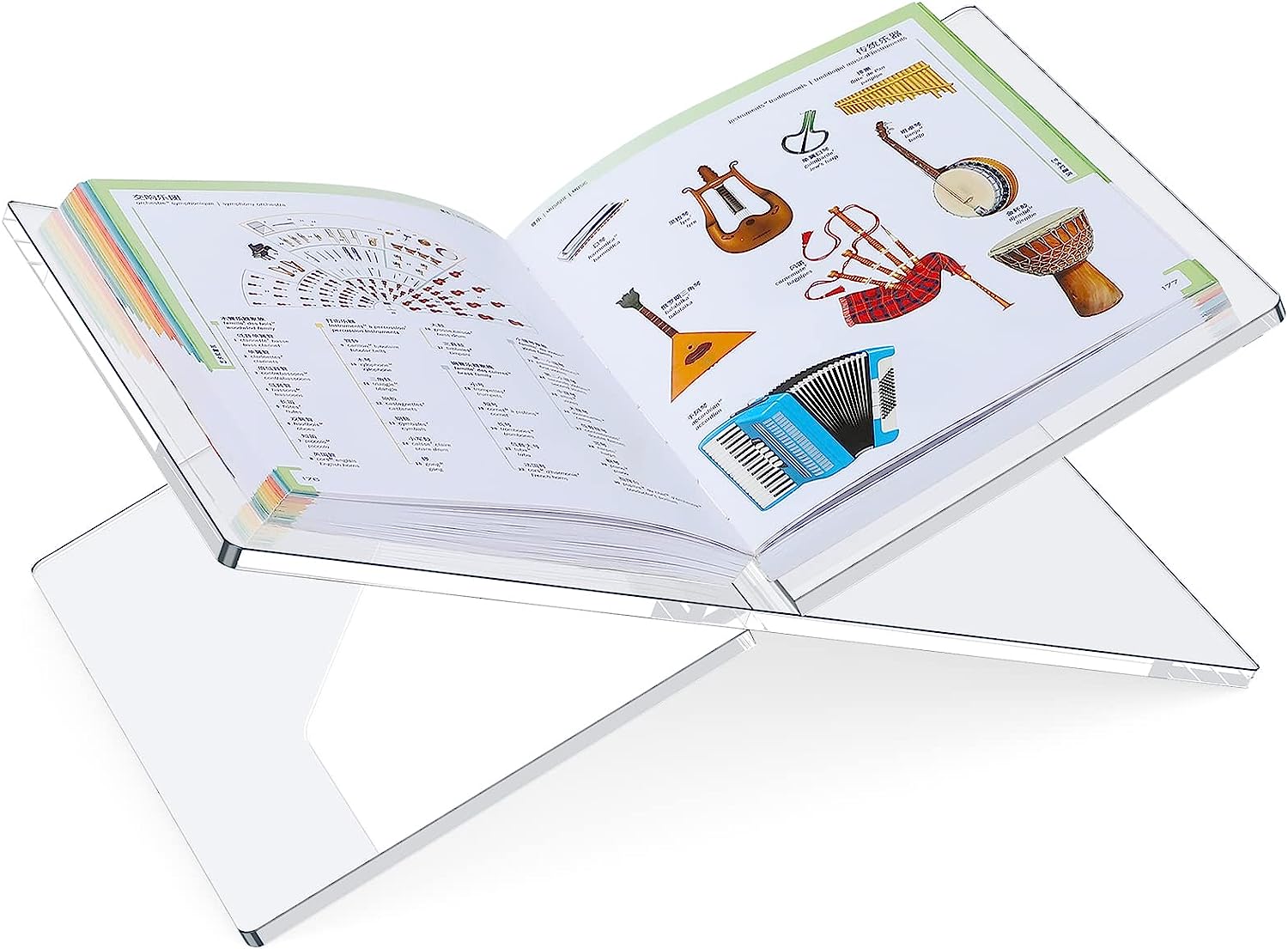 Buchständer aus Acryl für die Küche, Kochbuchständer