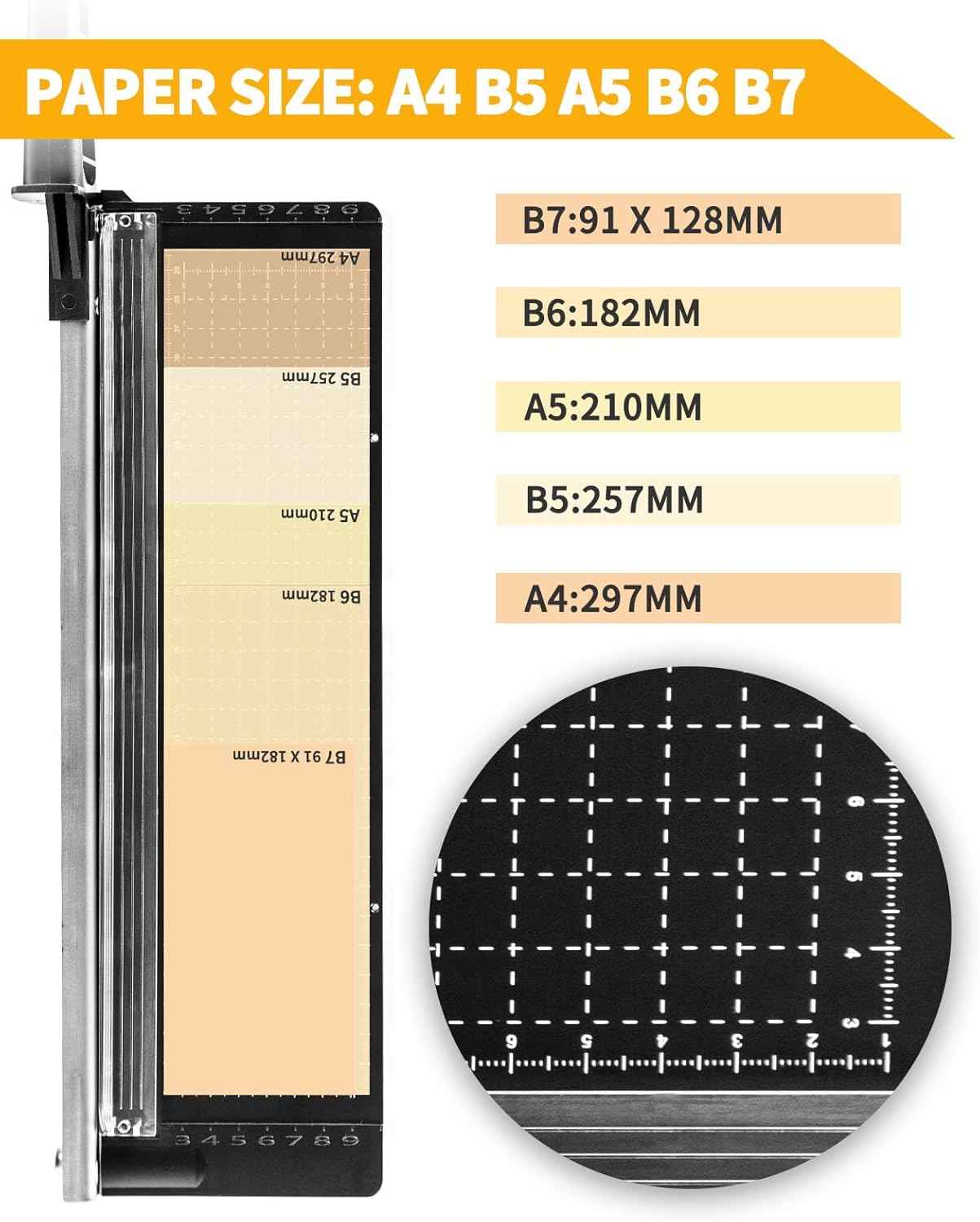Portable Heavy Duty 12" Guillotine Paper Cutter Trimmer