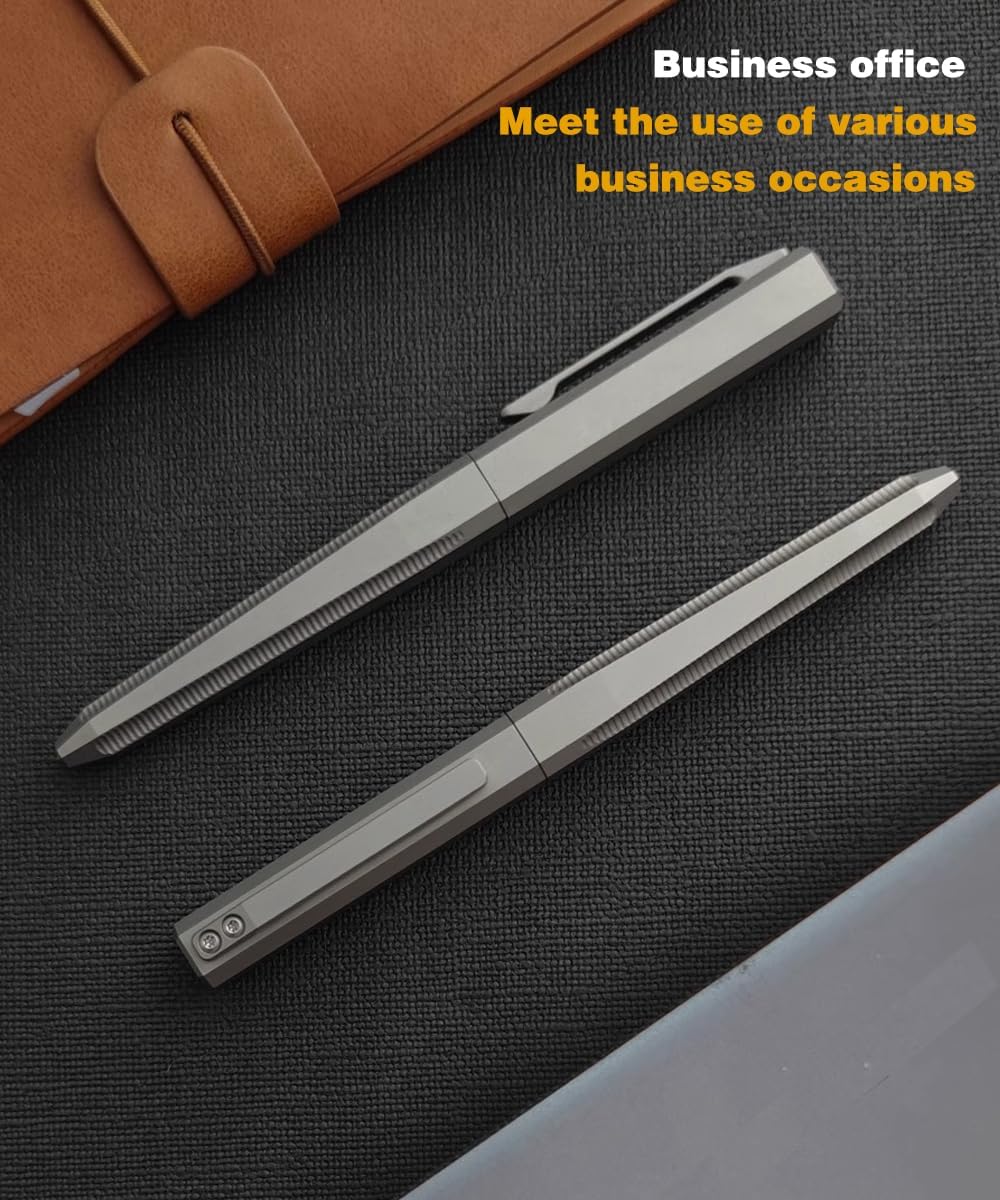 Multifunctional Pocket EDC Titanium Ballpoint Pen