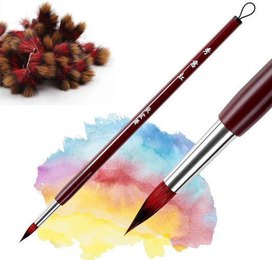 Xiu Yi Hong Watercolor Brushes,Mop Round Paintbrush - TTpen