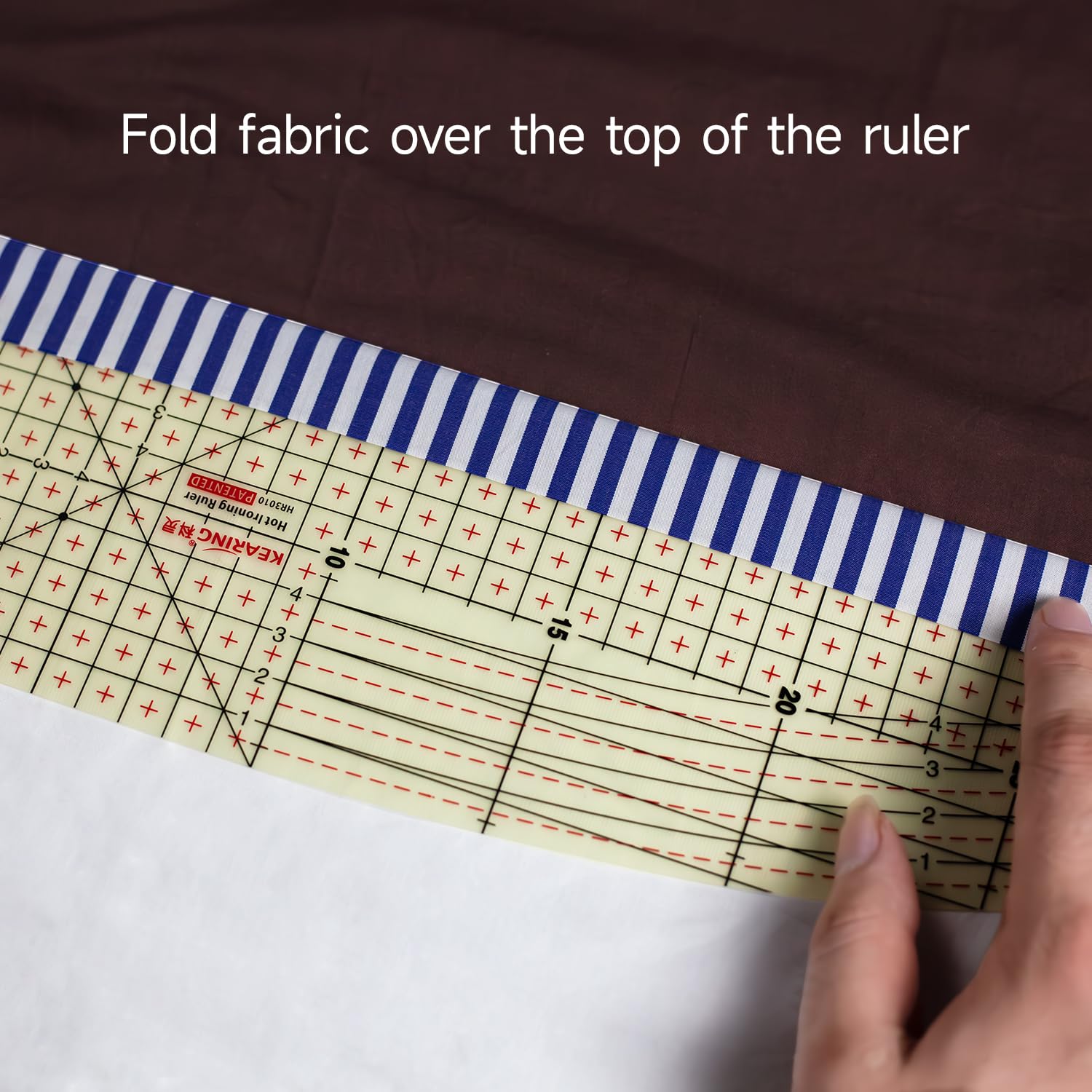 Metric Hot Hem Ironing Ruler for Sewing