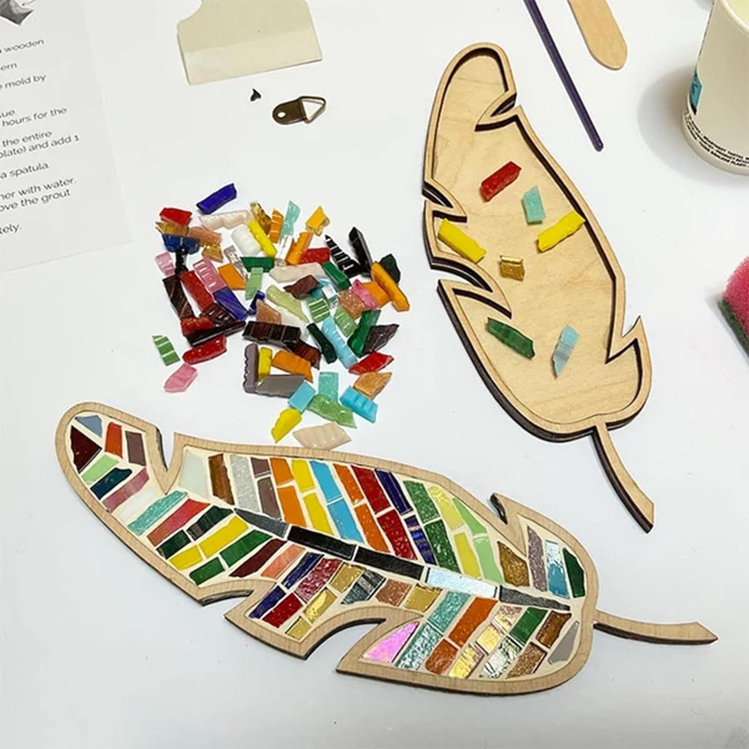 DIY Mosaic Wood Craft Kits for Kids & Adults