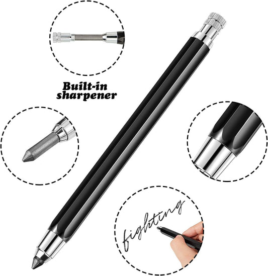 5.6mm Mechanical Graphite Pencil for Draft Art Sketching,3 Pack