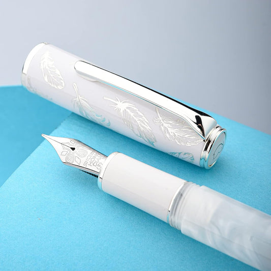 Hongdian N8 White Feather Fountain Pen