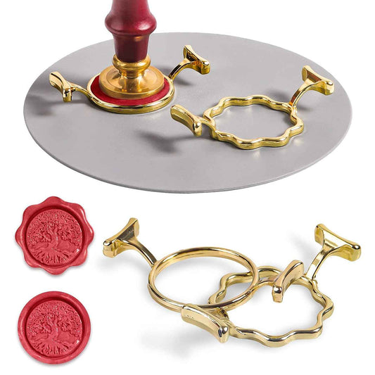 2 Metal Wax Seal Molds with Round Flower Shape,1 INCH - TTpen