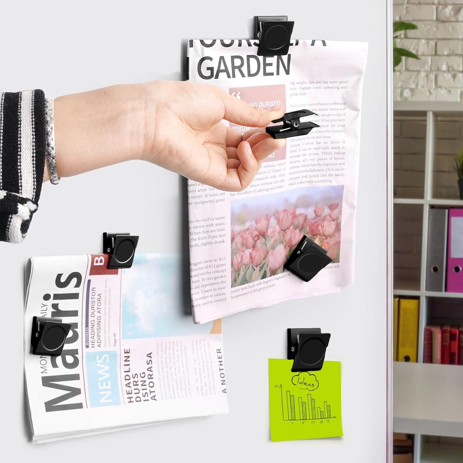 6 Pack Fridge Magnetic Clips Heavy Duty