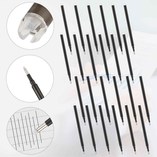 24 Pack Erasable Gel Ink Pen Refills Fine Point 0.7 mm (Black) - TTpen