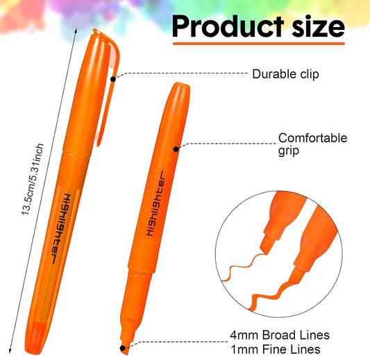 60pcs Highlighter Marker Pens Assorted Color