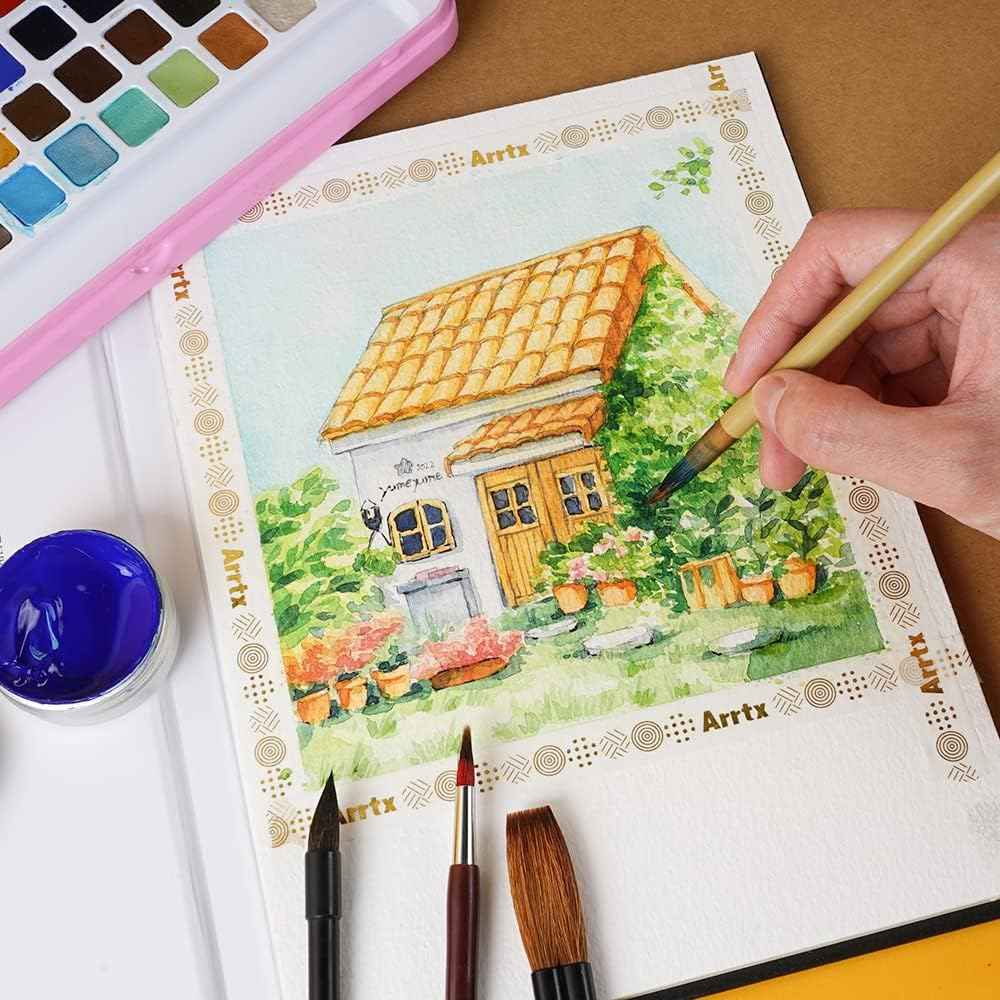 Xiu Yi Hong Watercolor Brushes,Mop Round Paintbrush - TTpen