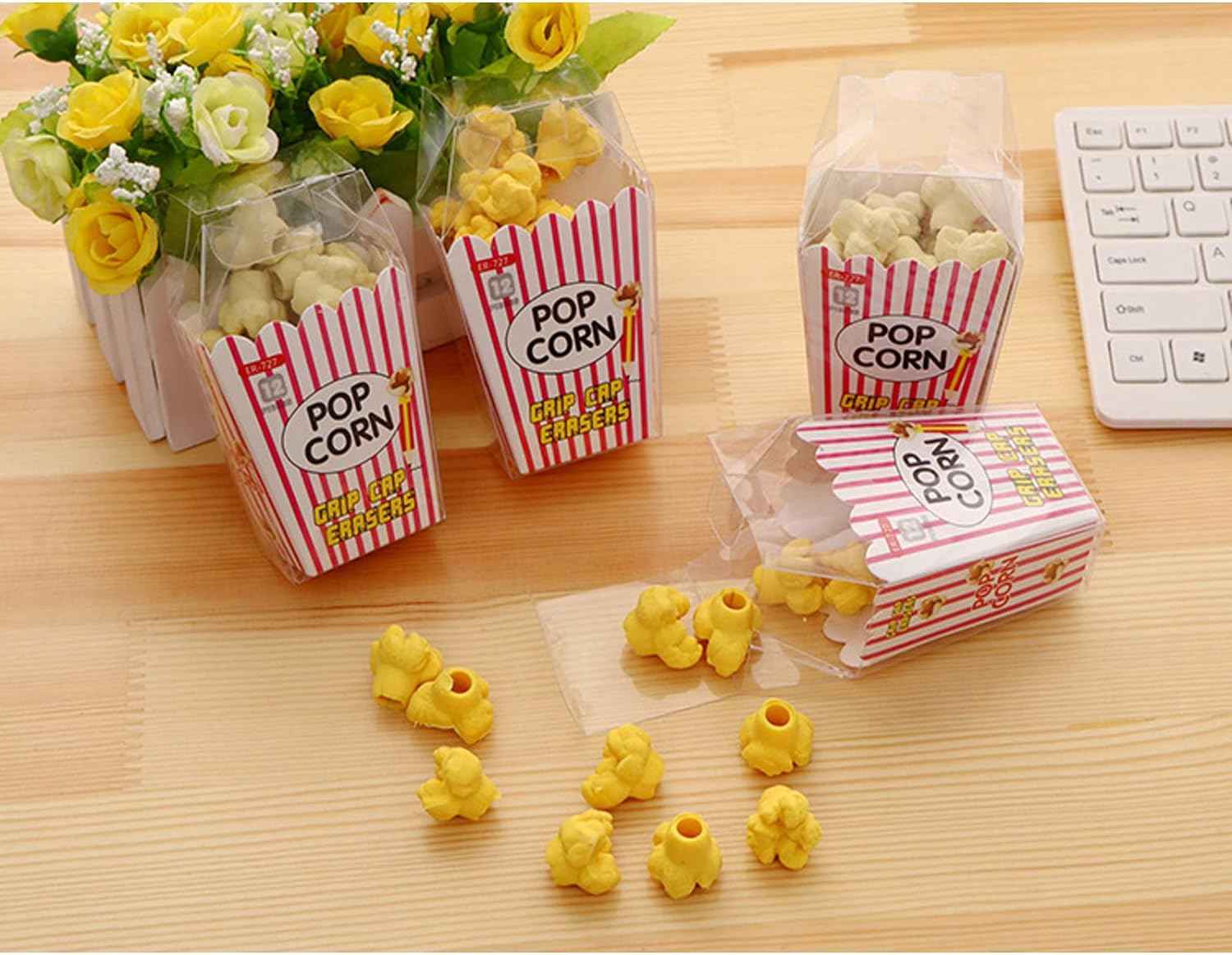 Food Popcorn Pencil Top Erasers 36 Pack - TTpen