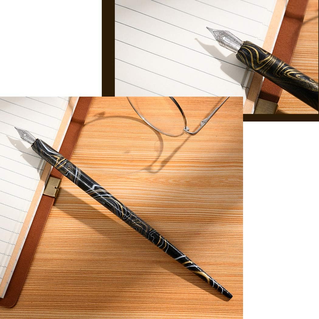 Manga Gothic Dip Calligraphy Drawing Pen Kit 7 Color Stripes