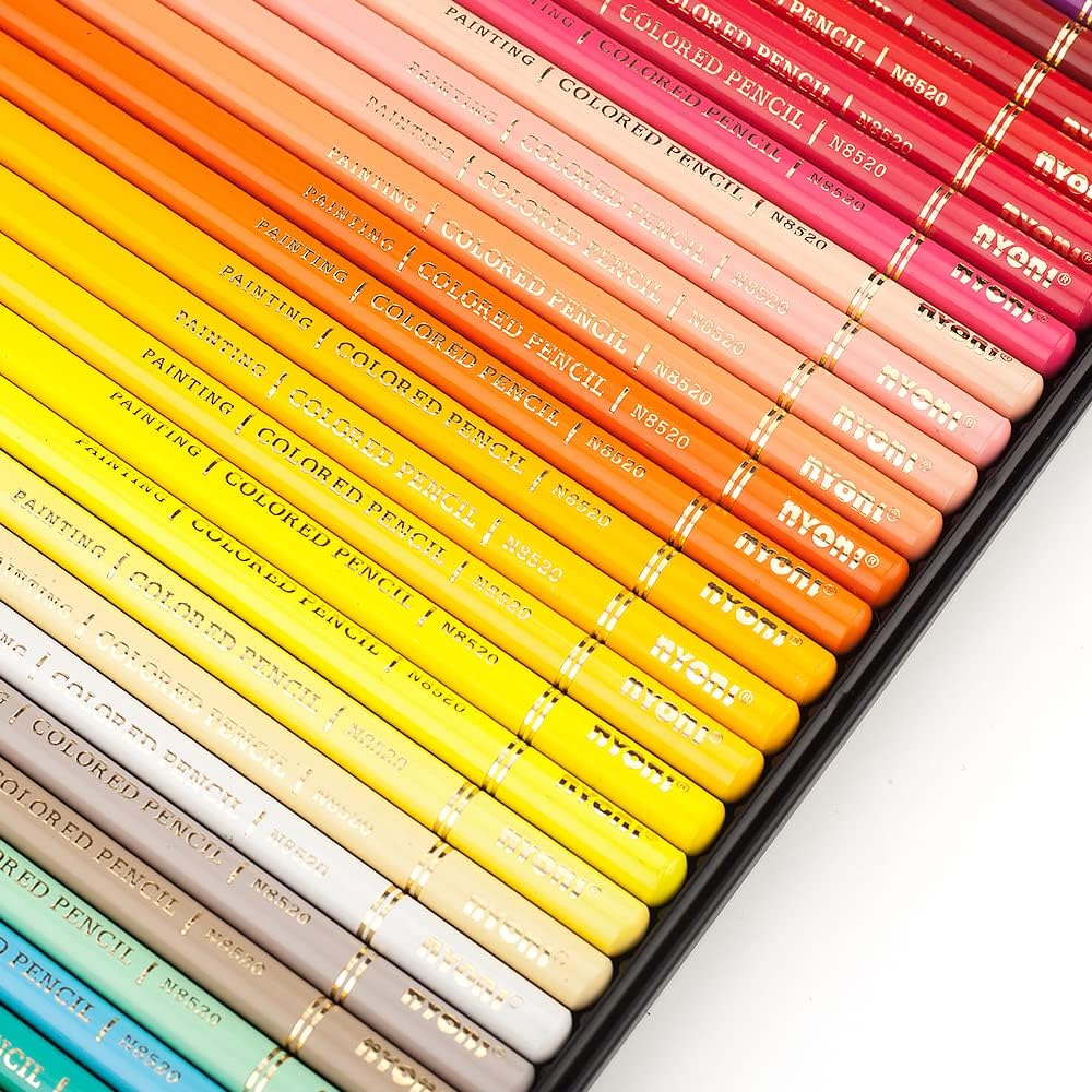 NYONI Professional 36 Colored Drawing Pencils Tin Box