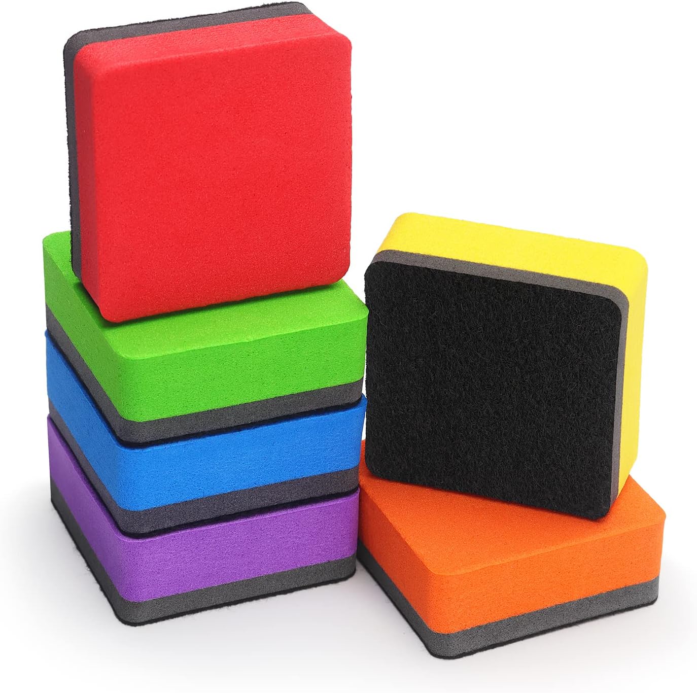 12 Pack Magnetic Whiteboard Eraser Square