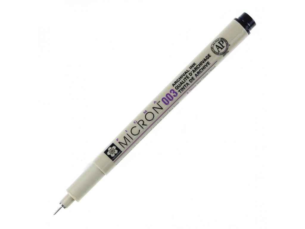 Sakura Pigma Micron Pen - Size 003 - 0.15 mm - Black (3 Pack) - TTpen