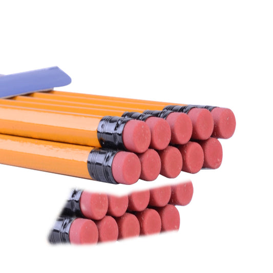 STAEDTLER 134 Yellow Pencils with Eraser,UN-Sharpened HB/2B,12 Pack
