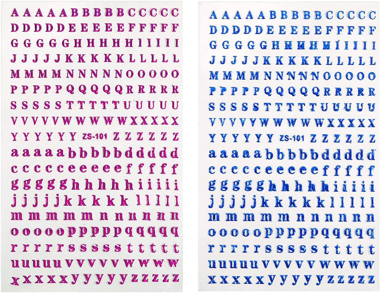 3mm Mini Alphabet Letters Stickers Self Adhesive 8 Sheets