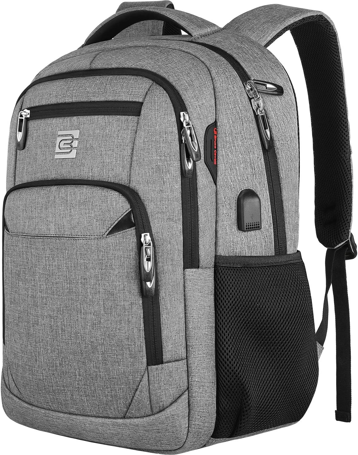 Bruno Cavalli Laptop Backpack with USB Charging Port Fit 15.6 inch Notebook