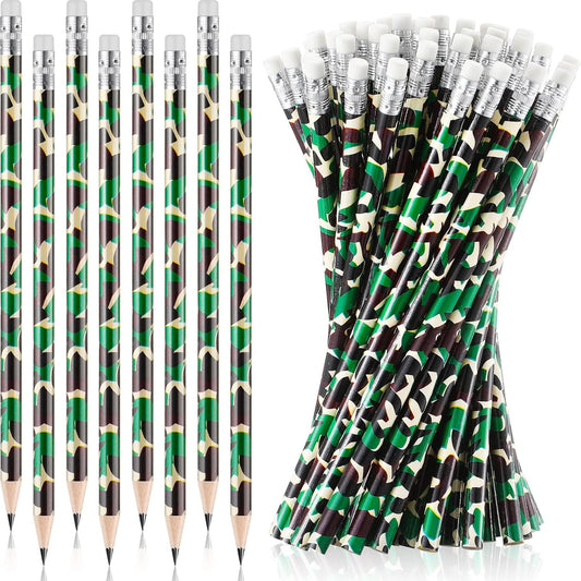 50 Pack Camouflage Tactical Pencils Army Military Party Decoration