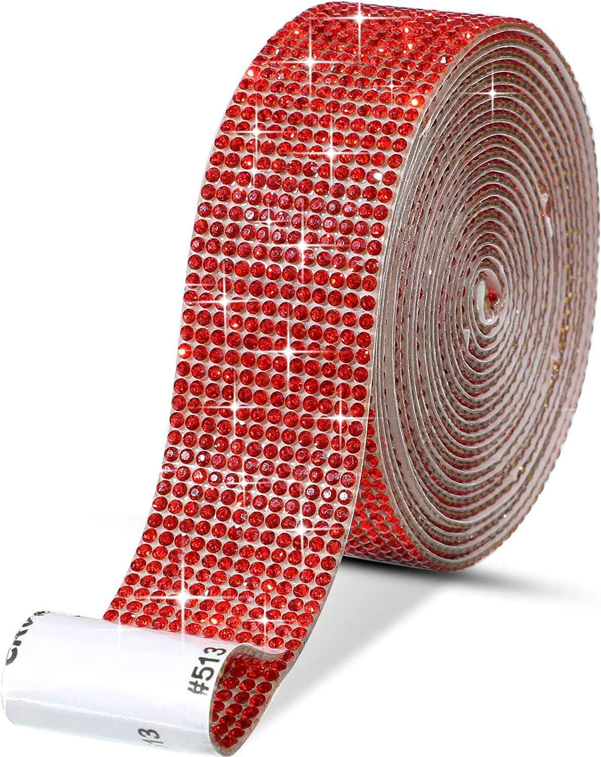 Self Adhesive Rhinestone Strips Crystal Ribbon Sticker Wrap for DIY Car Phone - TTpen