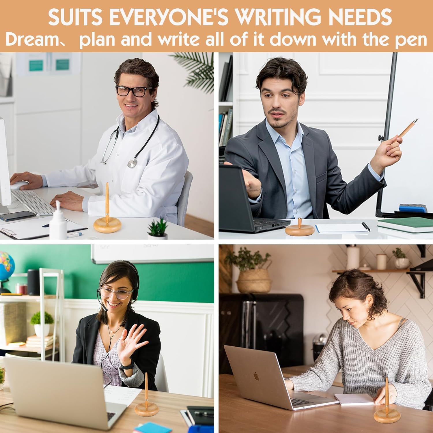 Magnetic Levitating Pen Wooden Base