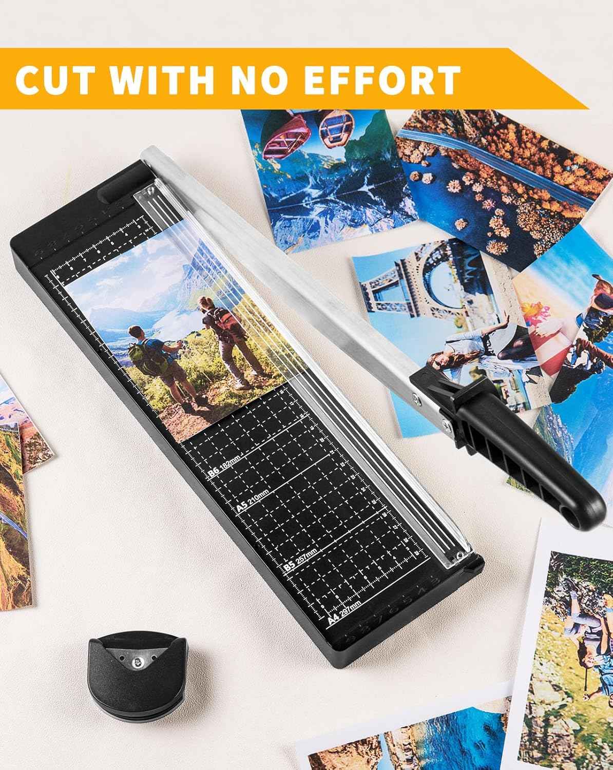 Portable Heavy Duty 12" Guillotine Paper Cutter Trimmer