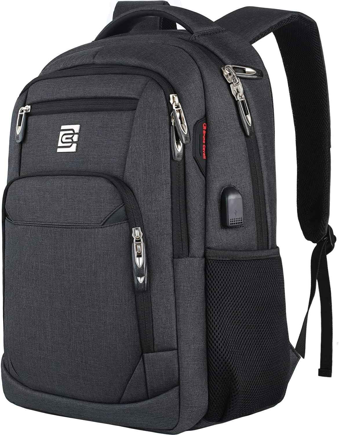 backpack.with usb laptop Bruno Cavalli Laptop Backpack with USB Charging Port Fit 15.6 inch Notebook