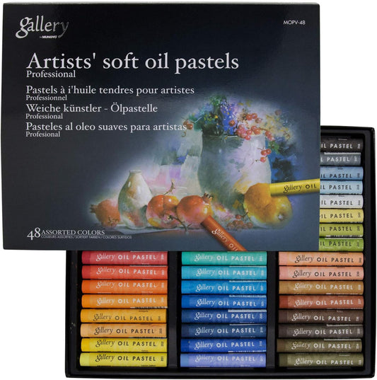 MUNGYO Gallery Soft Oil Pastels Set of 48 - Assorted Colors