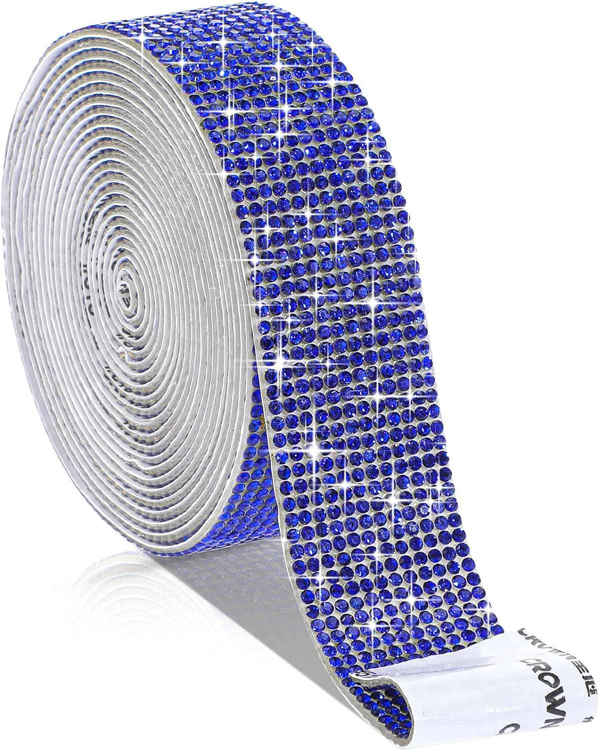 Self Adhesive Rhinestone Strips Crystal Ribbon Sticker Wrap for DIY Car Phone - TTpen