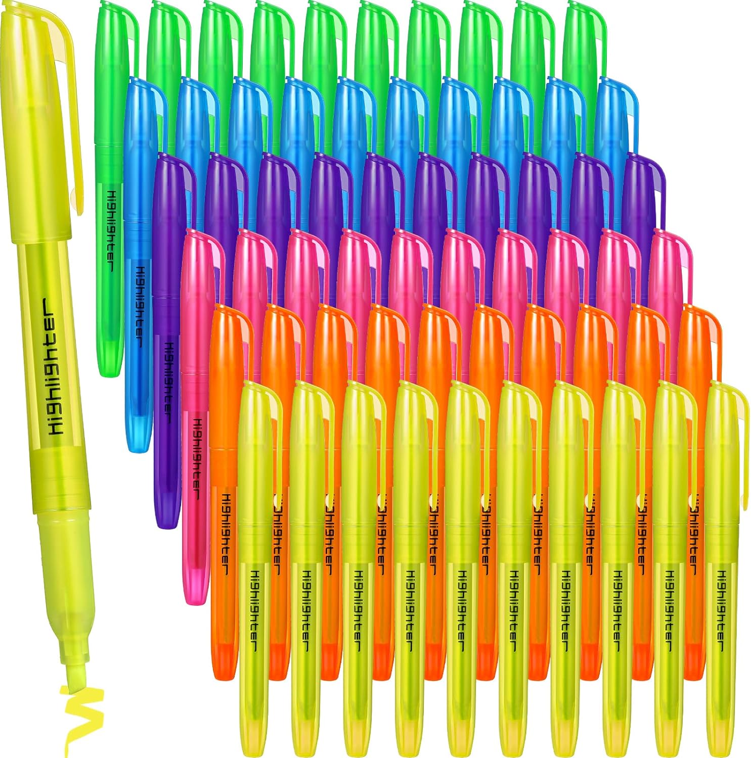 60pcs Highlighter Marker Pens Assorted Color