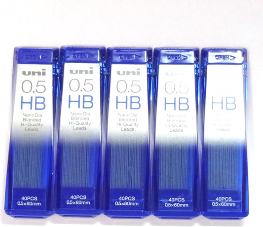 Uni NanoDia Low-Wear Pencil Lead 0.5mm HB 5 Pack