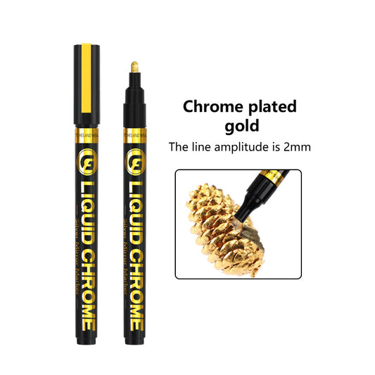 Guangna 4 Colors Liquid Chrome Marker Pens 2mm Tip