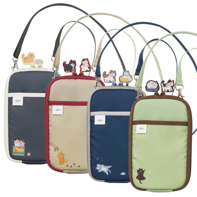LIHIT LAB Cat's Daily Routine Shoulder Pouch A-2225
