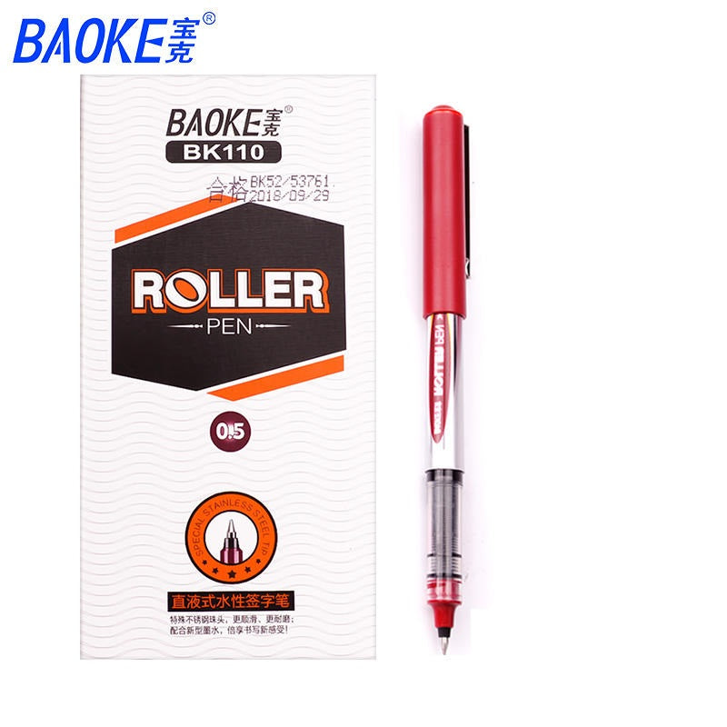Baoke BK110 Liquid Ink Roller Pen 12 Pack