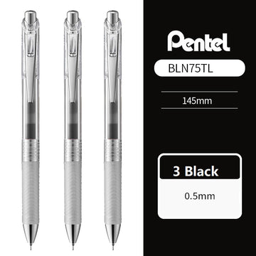 Pentel Energel Infree Gel Ink Pen 0.5mm 3 Pack